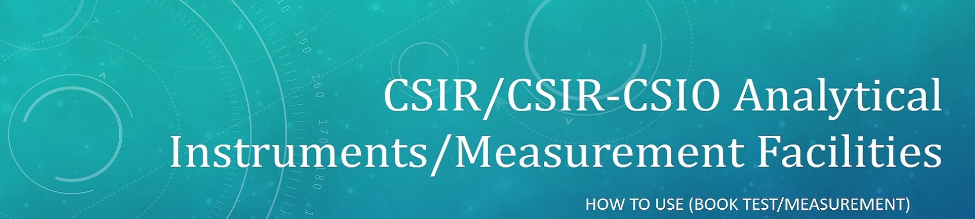 Analytical Instruments/Measurement Facilities